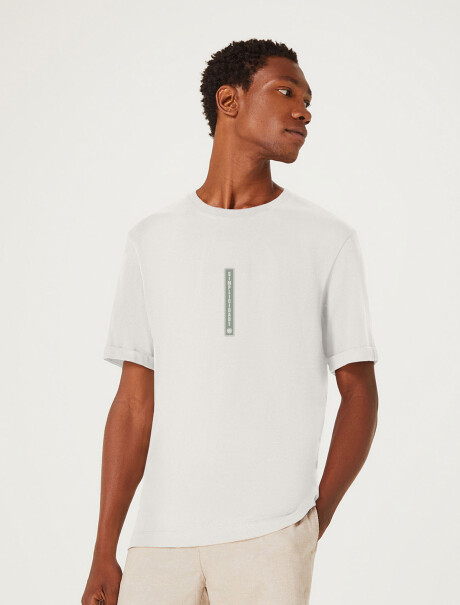 CAMISETA CON ESTAMPA CELESTE