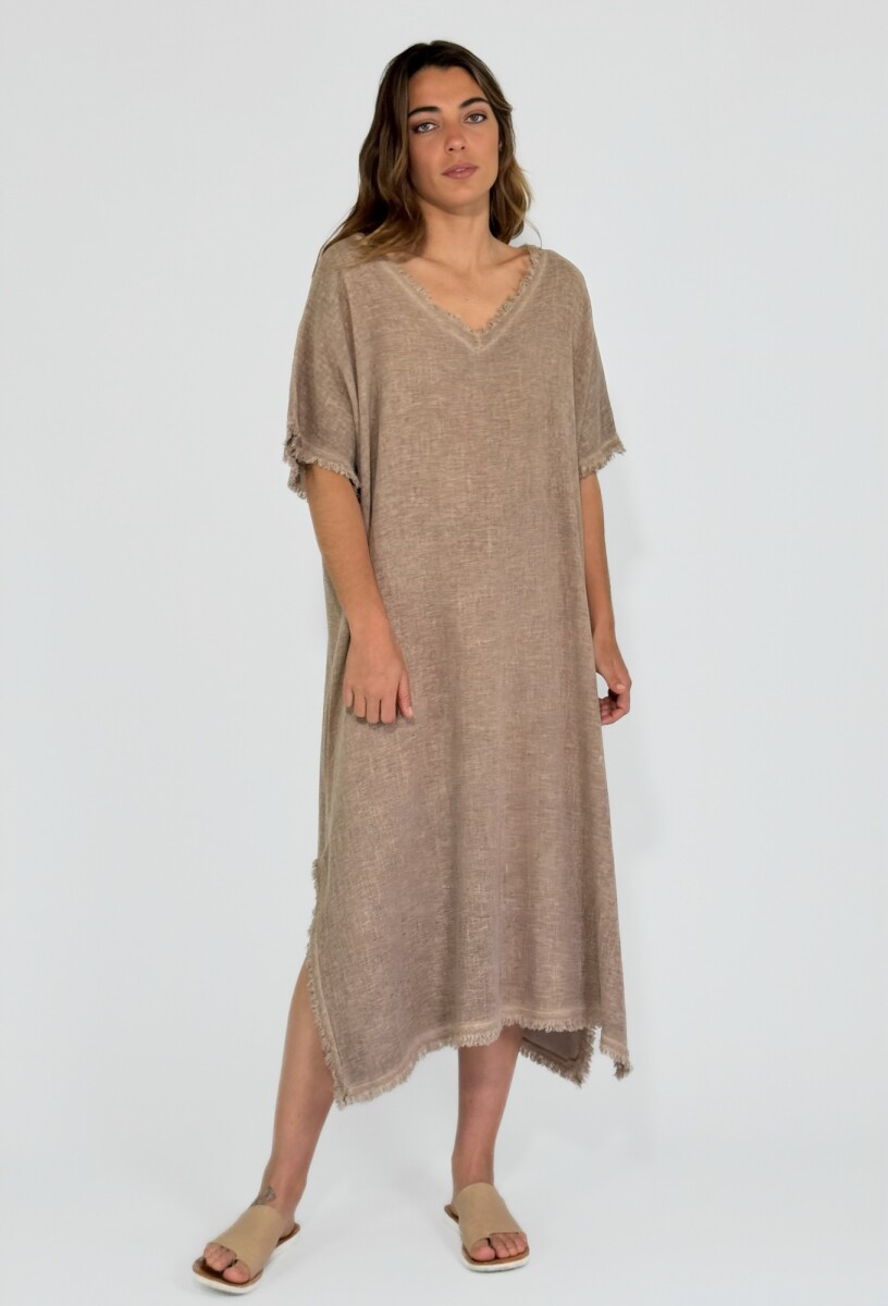 VESTIDO MONTEFALCO - CAMEL 