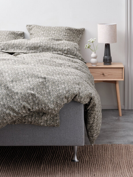 Juego funda nórdica franela ROSA 240x220 oliva Juego funda nórdica franela ROSA 240x220 oliva