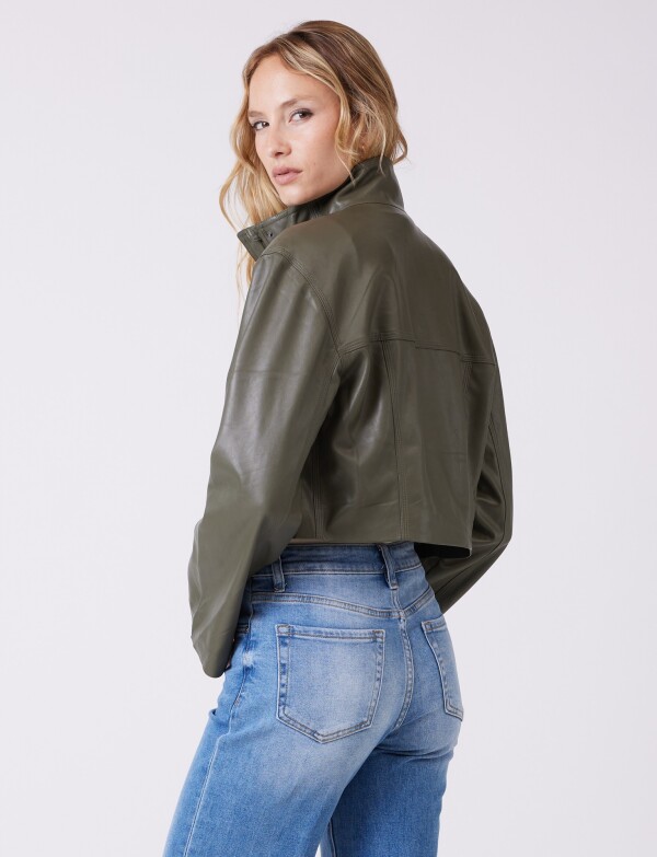 Chaqueta Eco Cuero OLIVA