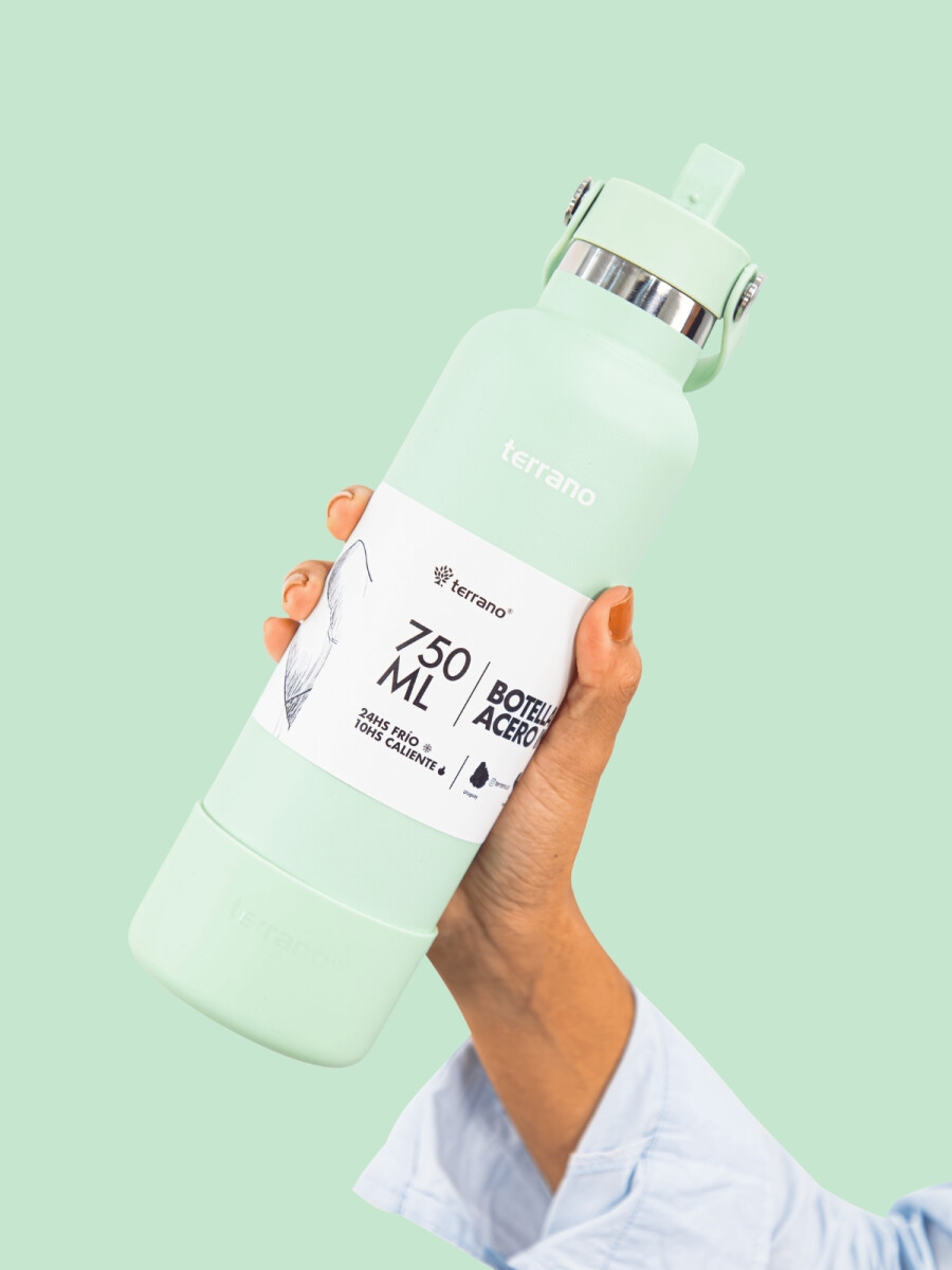 Botella Térmica con Pico 750mL. - Verde Agua 