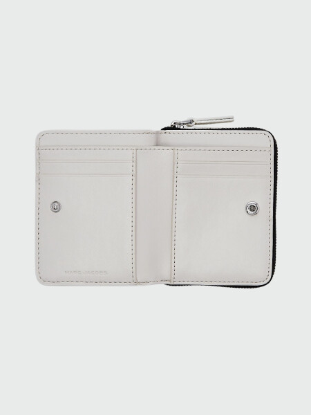 MARC JACOBS - THE WILD DAISY MINI COMPACT WALLET Blanco