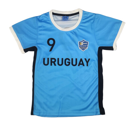 Set de Fútbol Uruguay Niño CELESTE-BLANCO