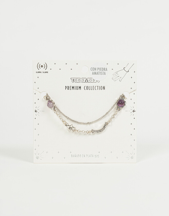 Pulseras Flexibles Bañada en Plata Pulsera Bañada En Plata - Plateado