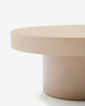 Mesa de centro Aiguablava de cemento beige Ø 90 cm