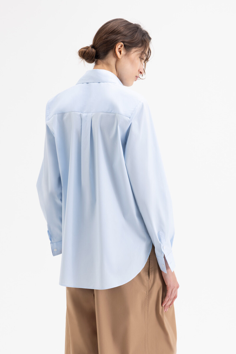 CAMISA SHINE Celeste