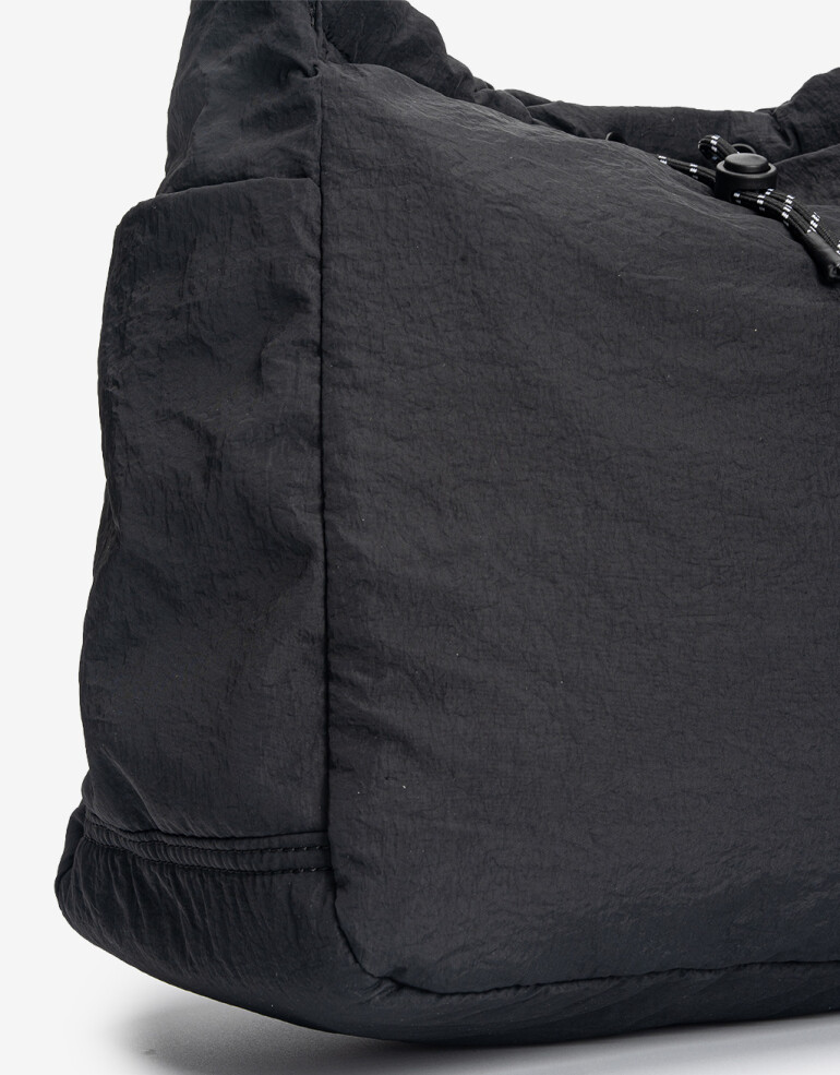 Saca Nylon Shopper Cona Sa De Hombro Regulable - Negro
