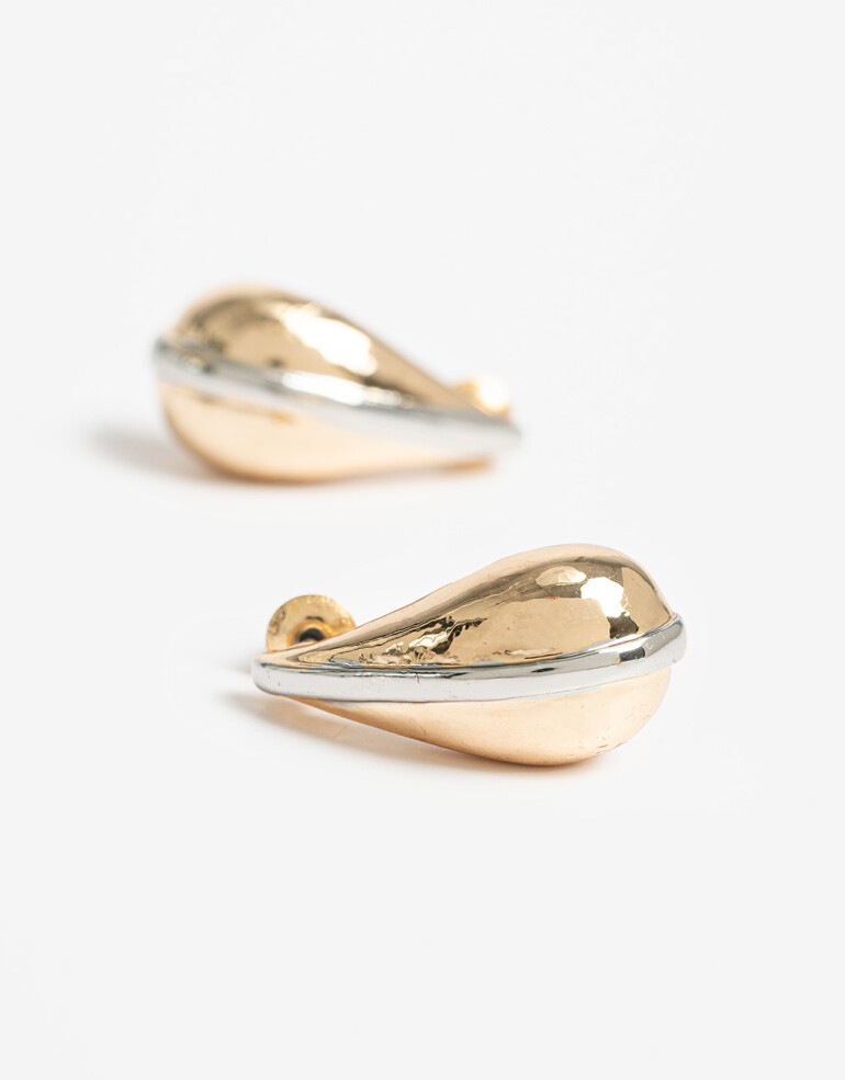 Aros Pasantes Metal Aros Pasantes Bolón Biplating - Dorado