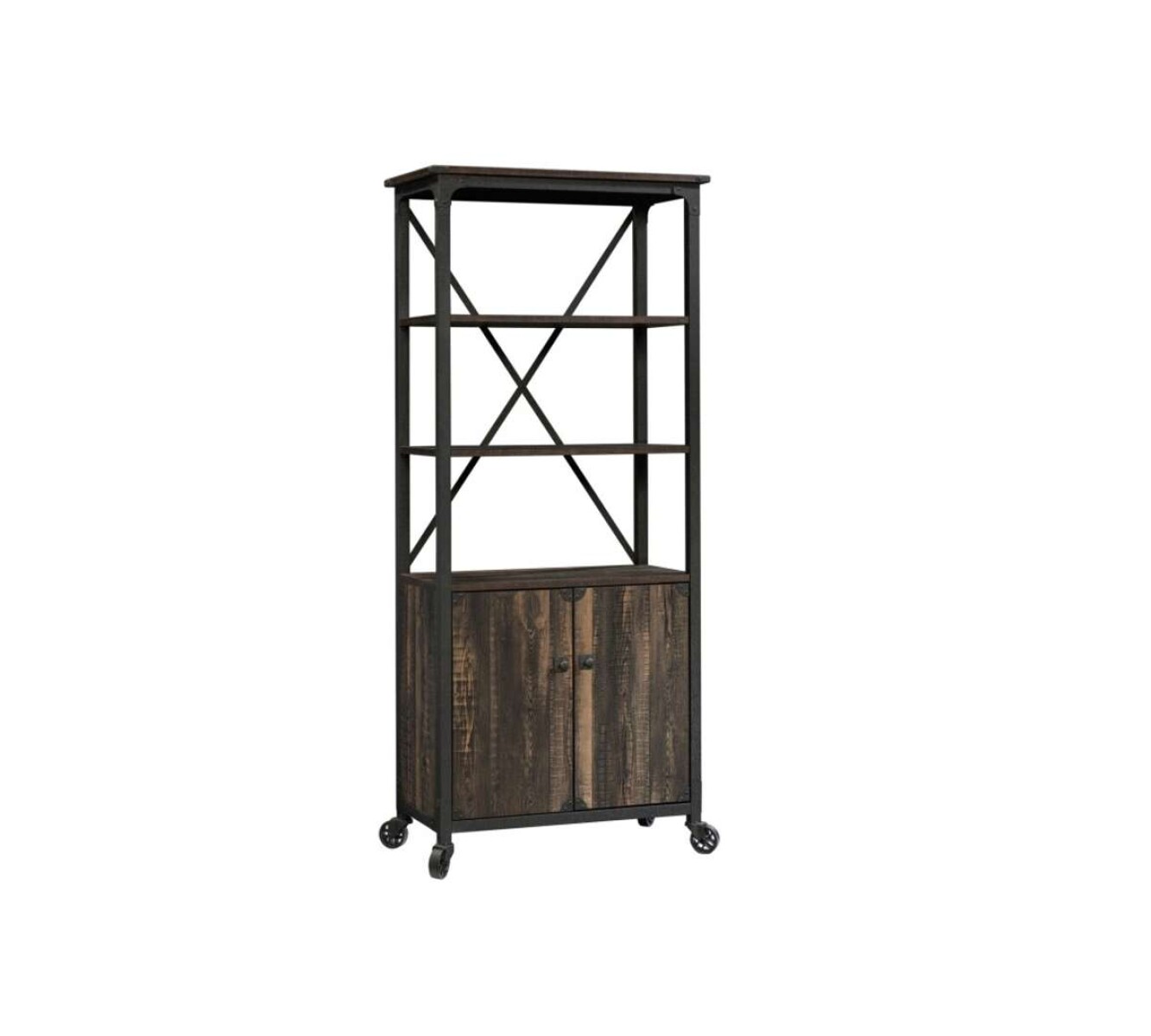 Biblioteca con Puertas Sauder - Linea Steel River 