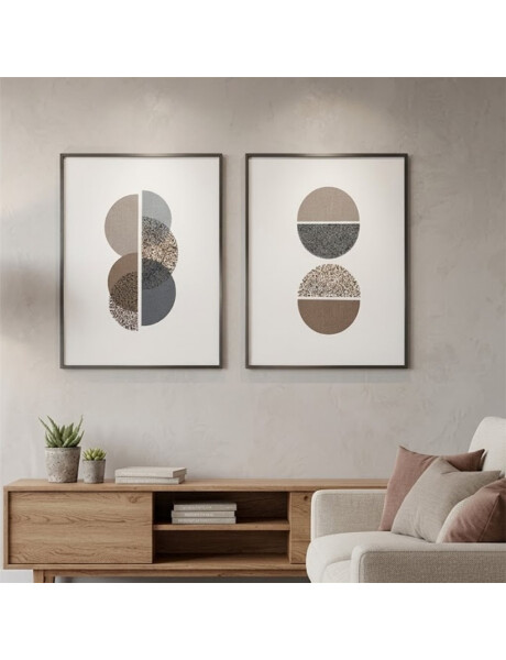 CUADRO CANVAS 30x40cm SEMICIRCULOS 2 CUADRO CANVAS 30x40cm SEMICIRCULOS 2