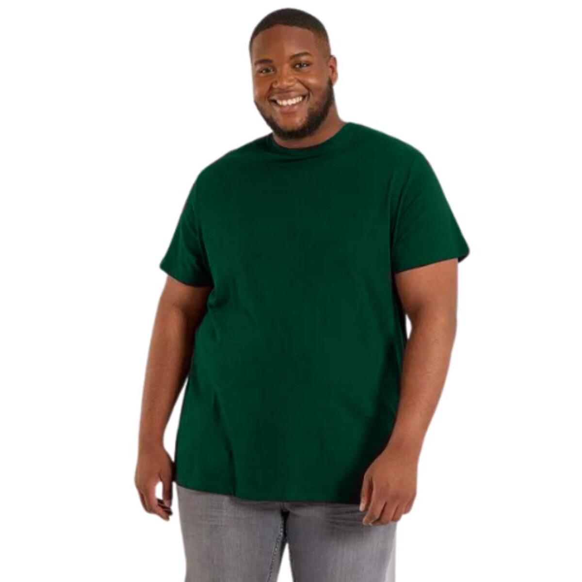 Camiseta Básica Plus Talles Especiales - Verde inglés 