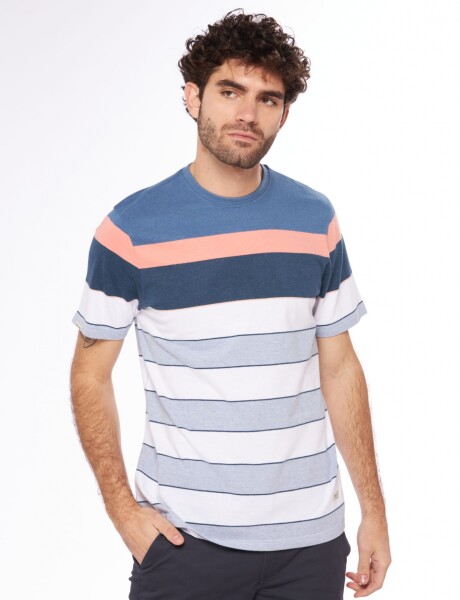 REMERA RAYADA Marino
