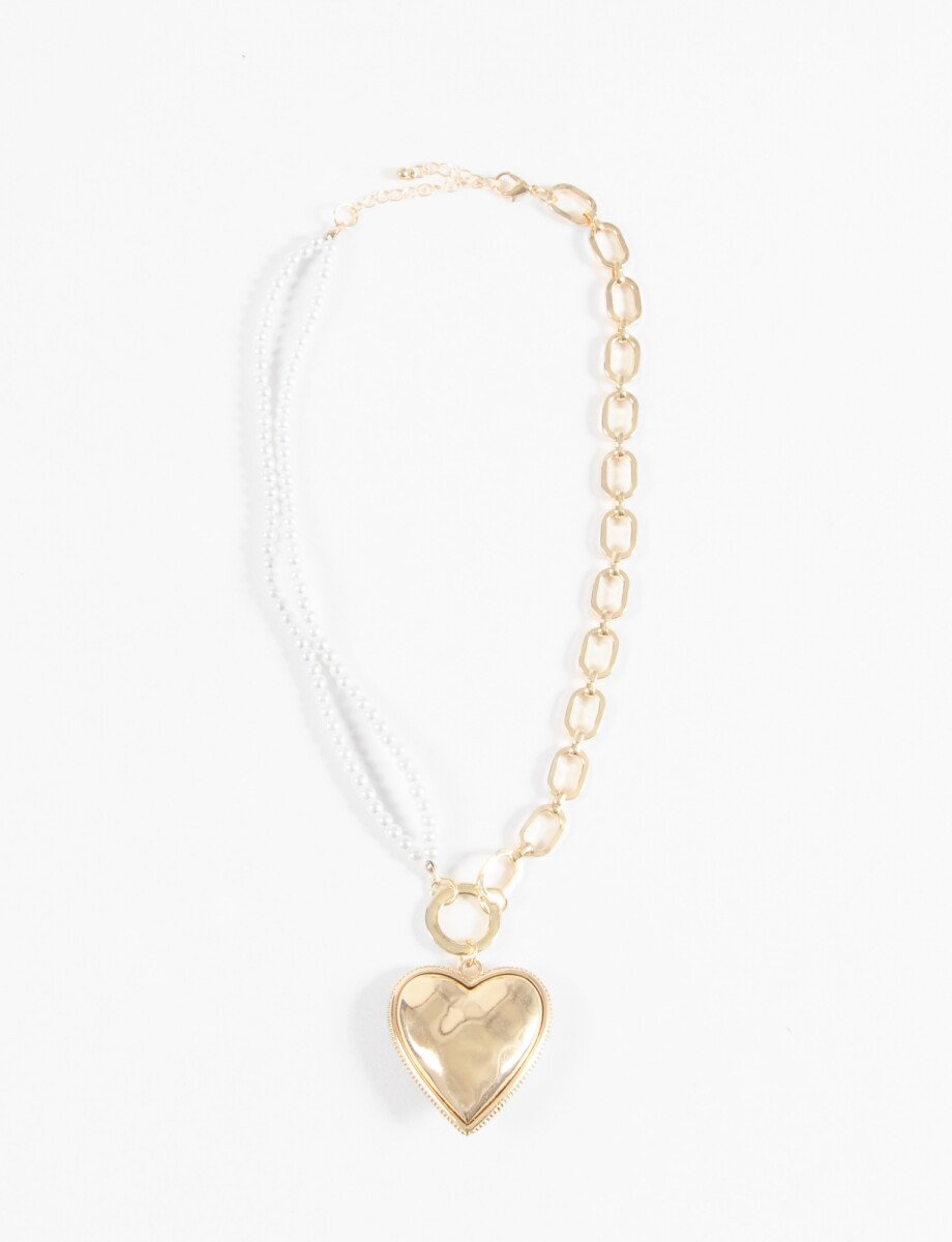 Collar cadena dije cora - dorado 