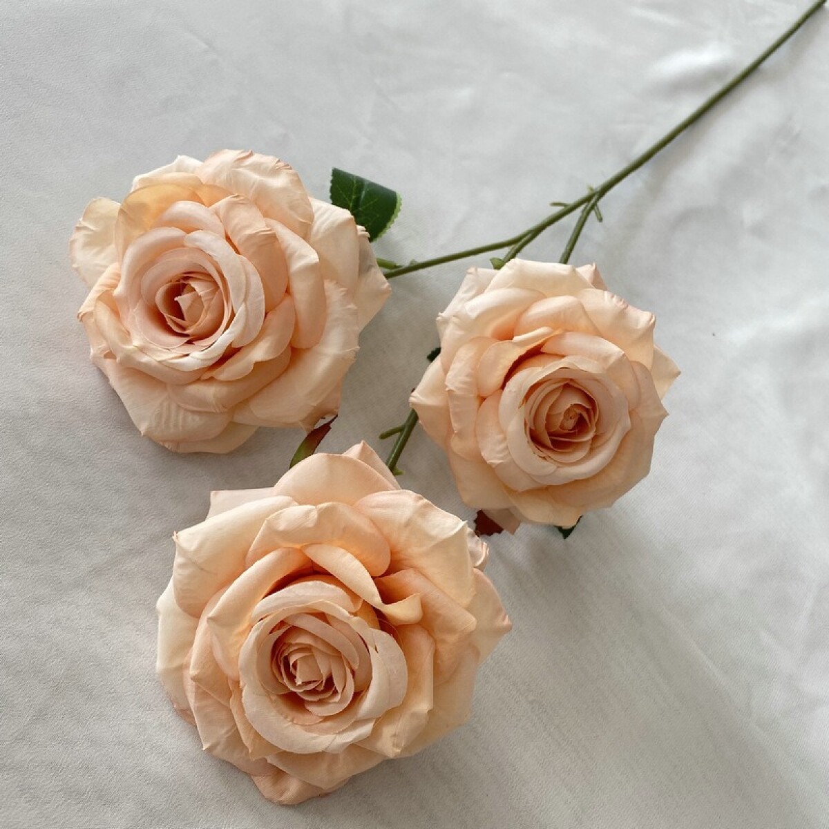Rama De Rosas x3 - Naranja Claro 