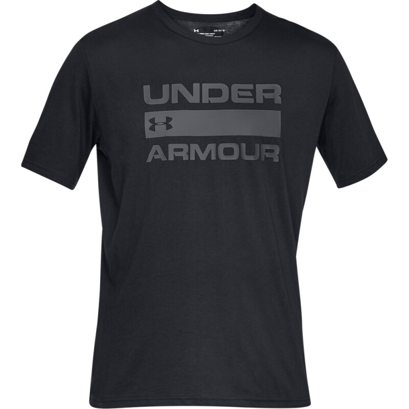 UA TEAM ISSUE WORDMARK SS-RED BLK-001