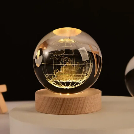 Lampara Veladora Con Esfera De 8 cm Vidrio Tierra