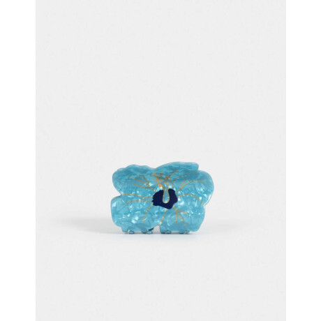Broche Flor Azul Celeste