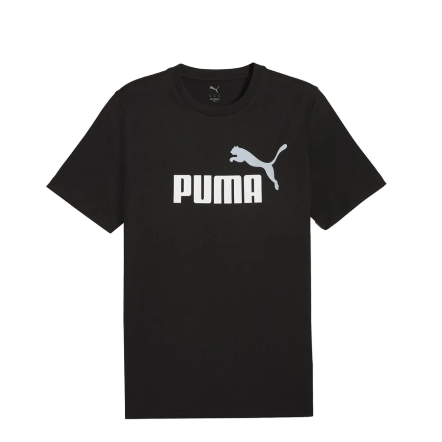 Remera de Hombre Puma Logo Tee Negro
