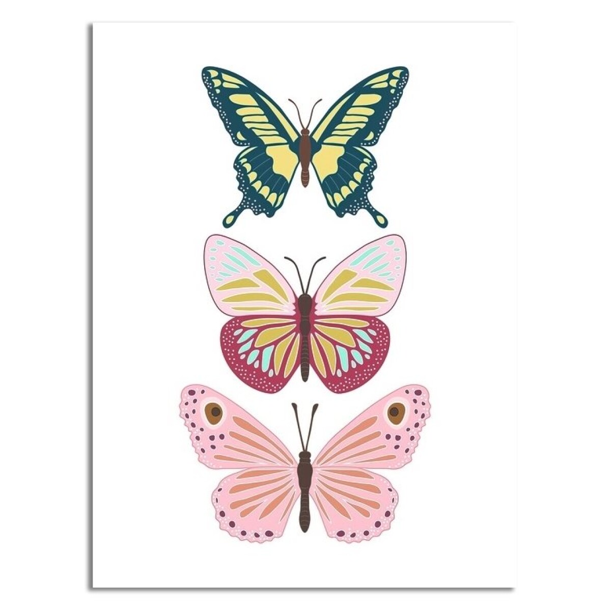 CUADRO CANVAS 30x40cm MARIPOSAS 2 