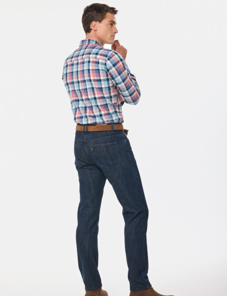 PANTALÓN DE JEAN CLÁSICO Azul oscuro