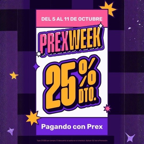 Prex Week! 25% OFF!