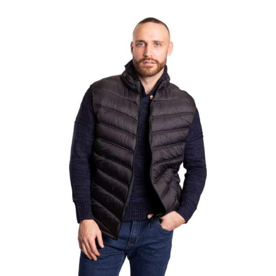 SNAKE PUFFY VEST BLACK