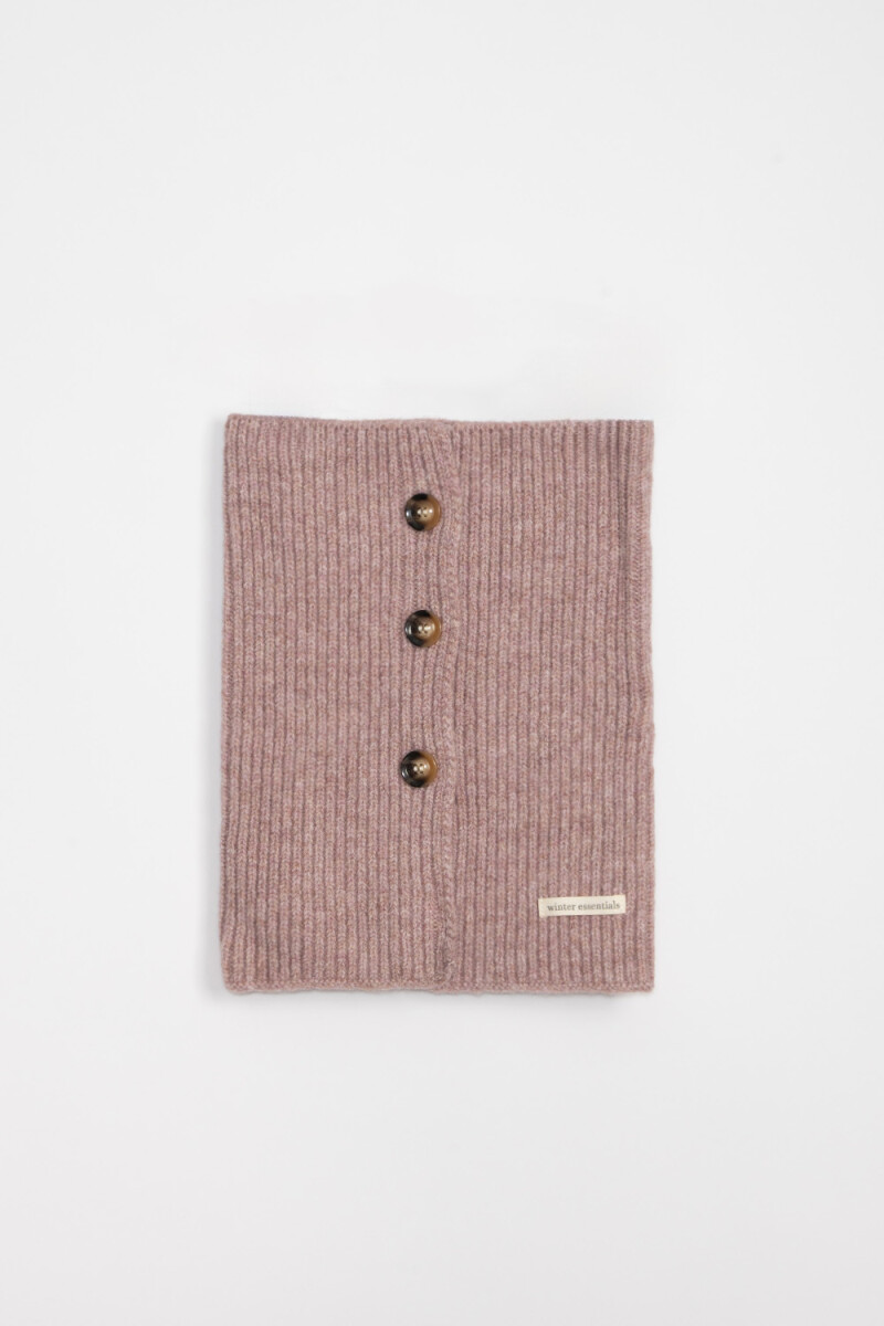 Cuello punto con botones Rosa Pastel