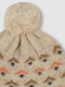 Gorro Con Intarsia Y Pompon Arena