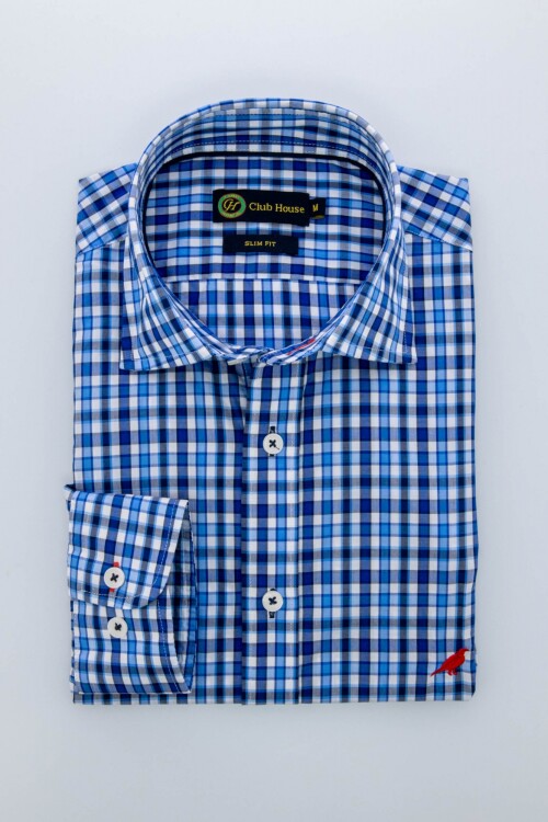 Camisa Short collar Fantasia Oxford