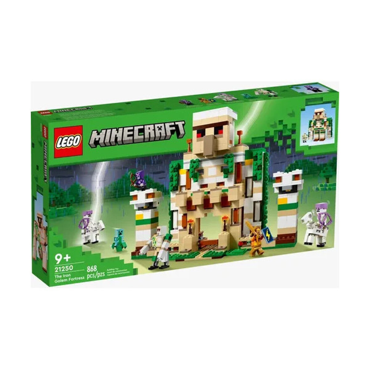 Lego Set Minecraft La Fortaleza Golem Hierro 21250 Pzs 868 