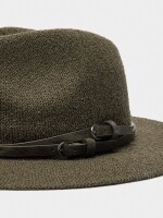 Sombrero De Punto Cinturones Con Hebillas caqui