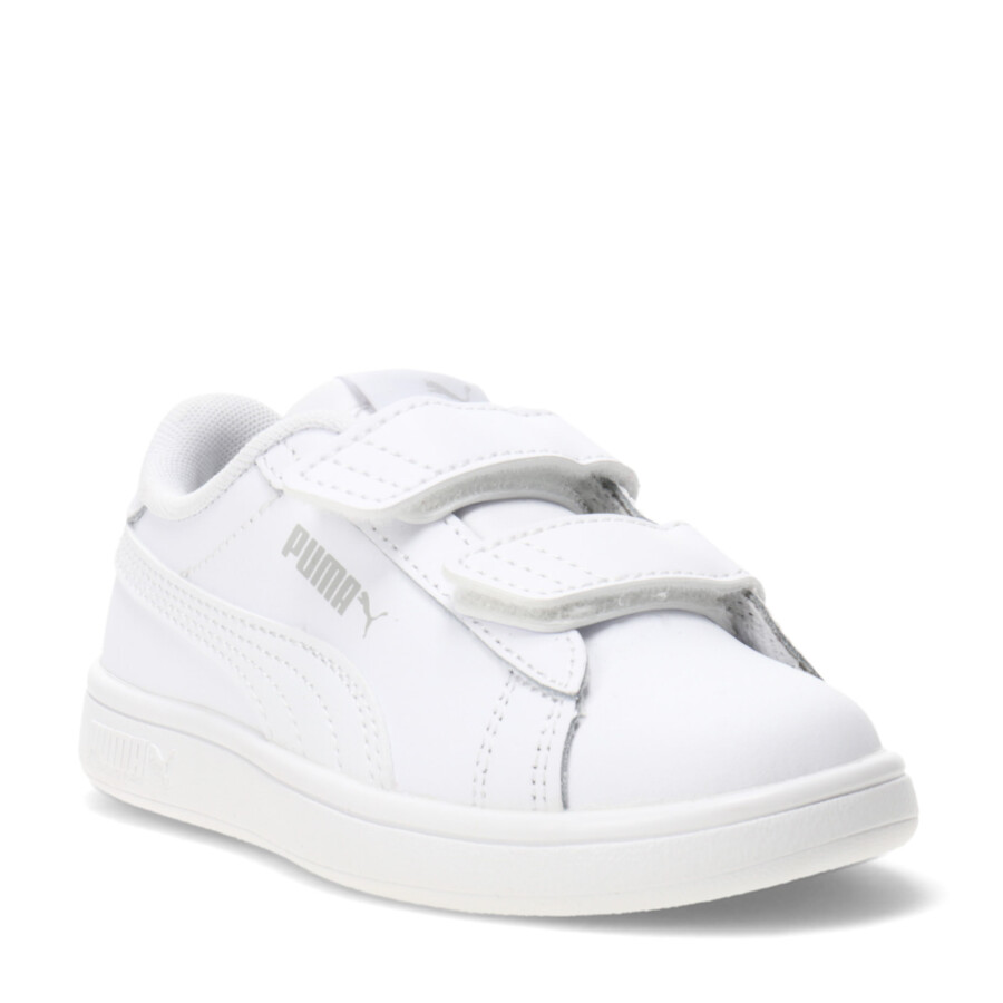 Championes Infantiles Puma Smash 3.0 Leather Blanco