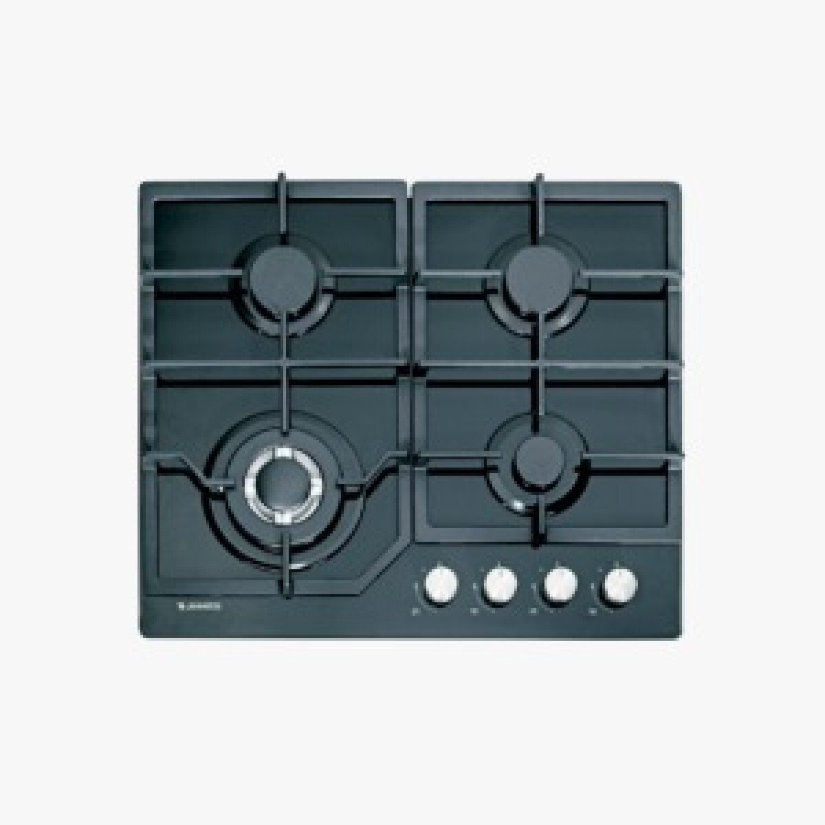 Anafe JAMES de empotrar a gas de vidrio negro - 4H AG VNT 