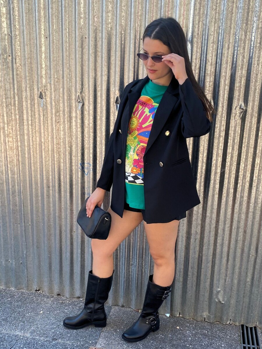 Blazer Cruzado - Negro 