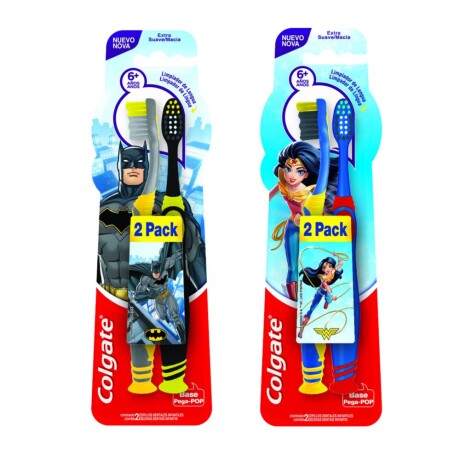 Cepillo De Dientes Colgate Smiles Batman/Wonder Women 2 U Cepillo De Dientes Colgate Smiles Batman/Wonder Women 2 U