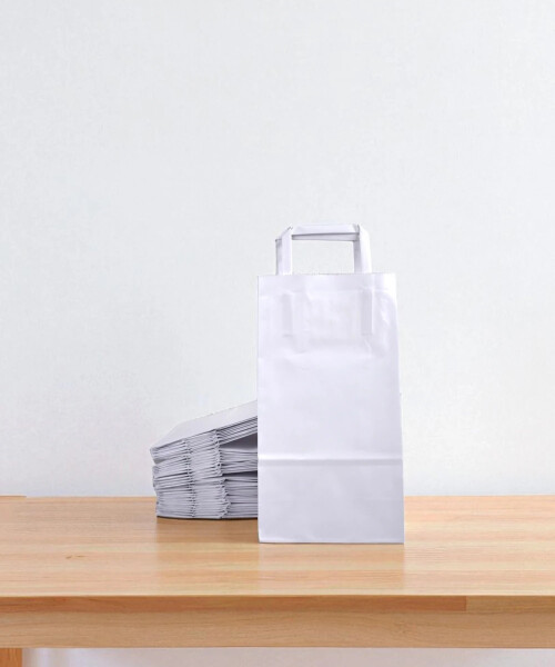 Pack x 50 - bolsa lisa 14x08x26 cm. BLANCO