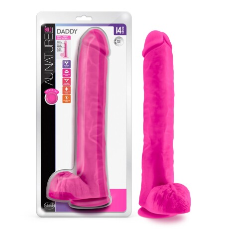 Dildo Realístico Doble Densidad Au Naturel Daddy Rosado