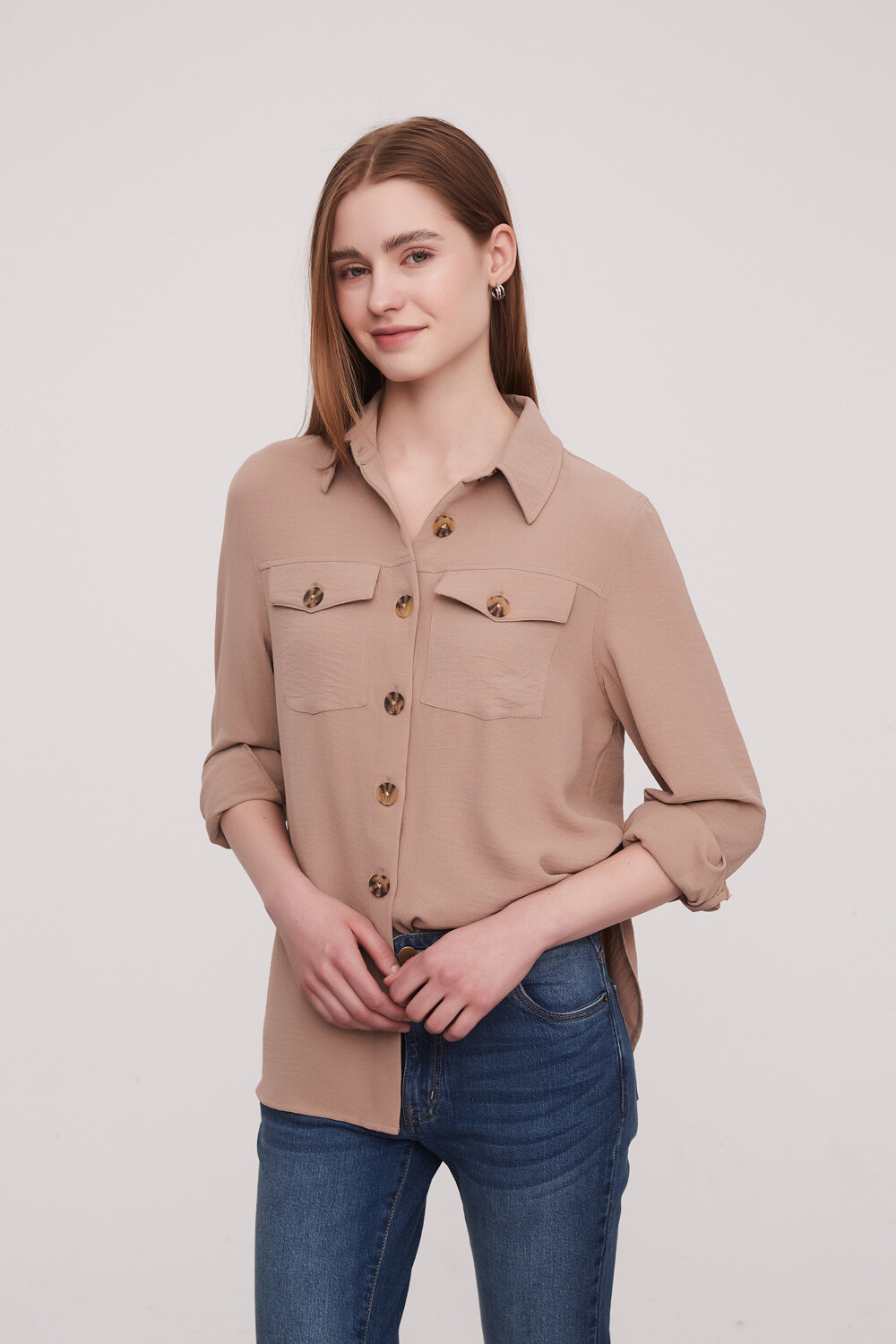 Camisa Kiling Beige Oscuro