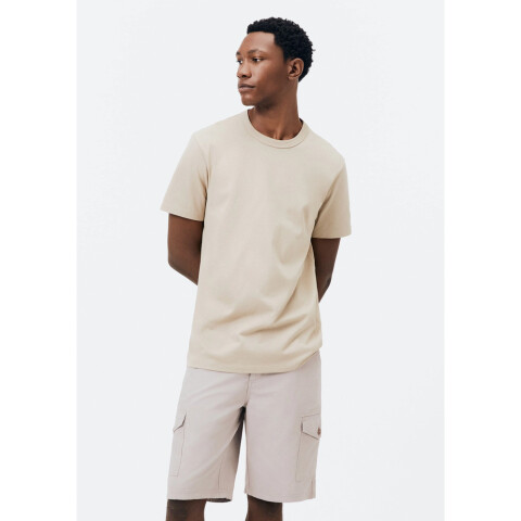 CAMISETA MM MASC MARROM CLARO