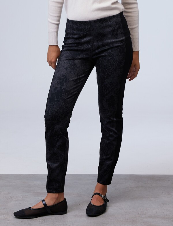 Pantalón Animal Print NEGRO/GRIS