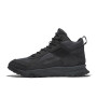 Botas Mid Lace Up Waterproof Hiking Hombre Jet Black