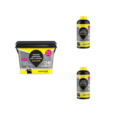 Kit Microcemento En Pasta Rinde 9m2 En Piso O 18m2 En Pared Gris