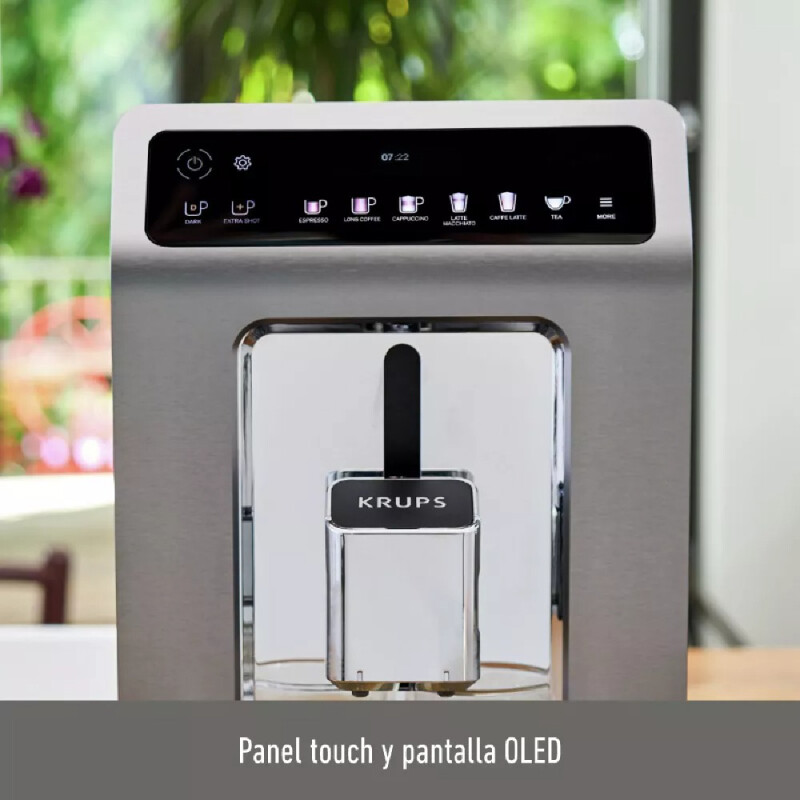 Cafetera Espresso super automatica Krups Evidence + lechero Cafetera Espresso super automatica Krups Evidence + lechero