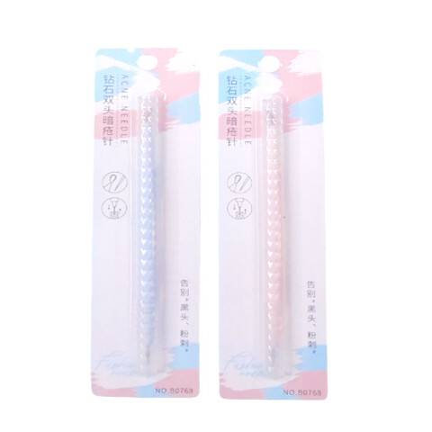 Aguja doble cabeza acné/espinillas/puntos negros Aguja Doble Cabeza Acné/espinillas/puntos Negros