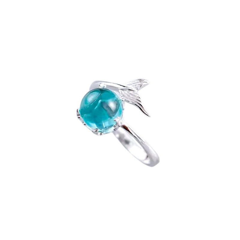 Anillo Cola De Sirena Con Circonita CÃºbica de Plata 925 con Caja Anillo Cola De Sirena Con Circonita CÃºbica de Plata 925 con Caja