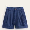 Short de lino Azul