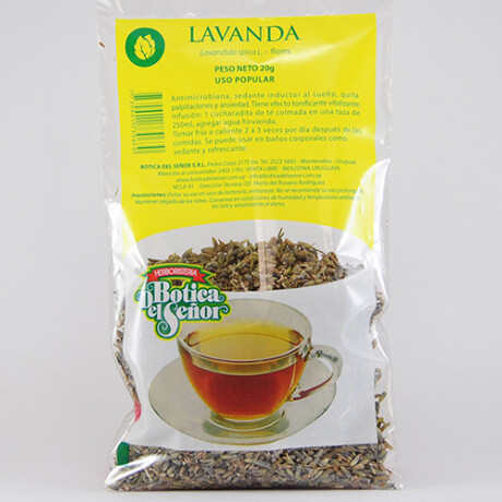 Infusiones en bolsa Botica del Señor Lavanda 25 g