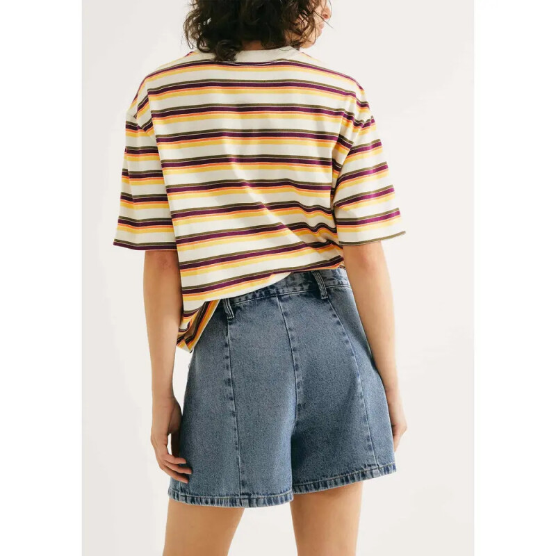 SHORTS FEM AZUL MEDIO