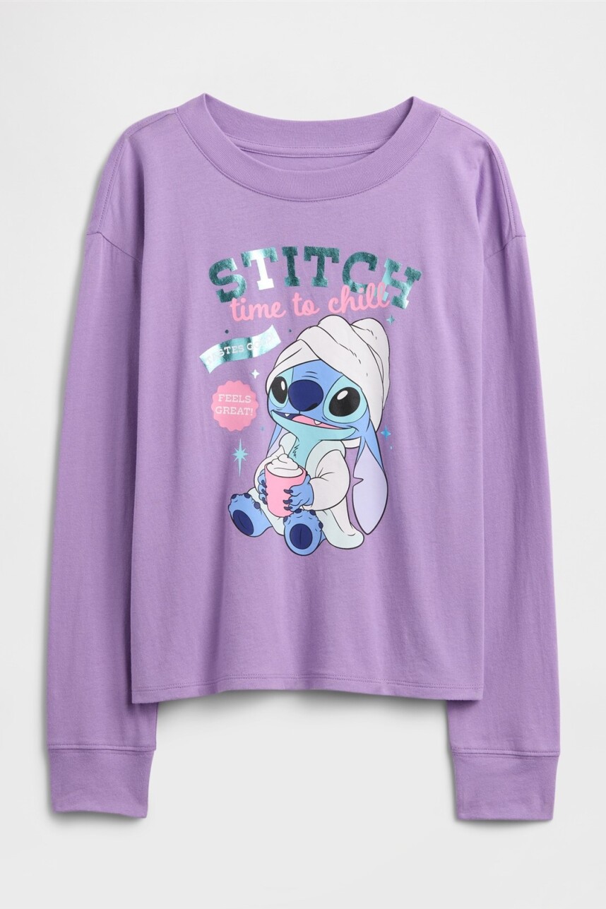 Remera Gráfico Niña English Lavender Tcx