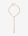 Collares Cortos Metal Collar Corto Eslabon Metálico. - Dorado